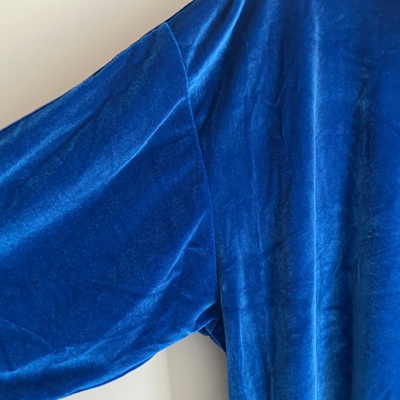 AVIATOR NATION Royal Blue Velour Hoodie with Stripes Women’s Size L NWT - Picture 8 of 11